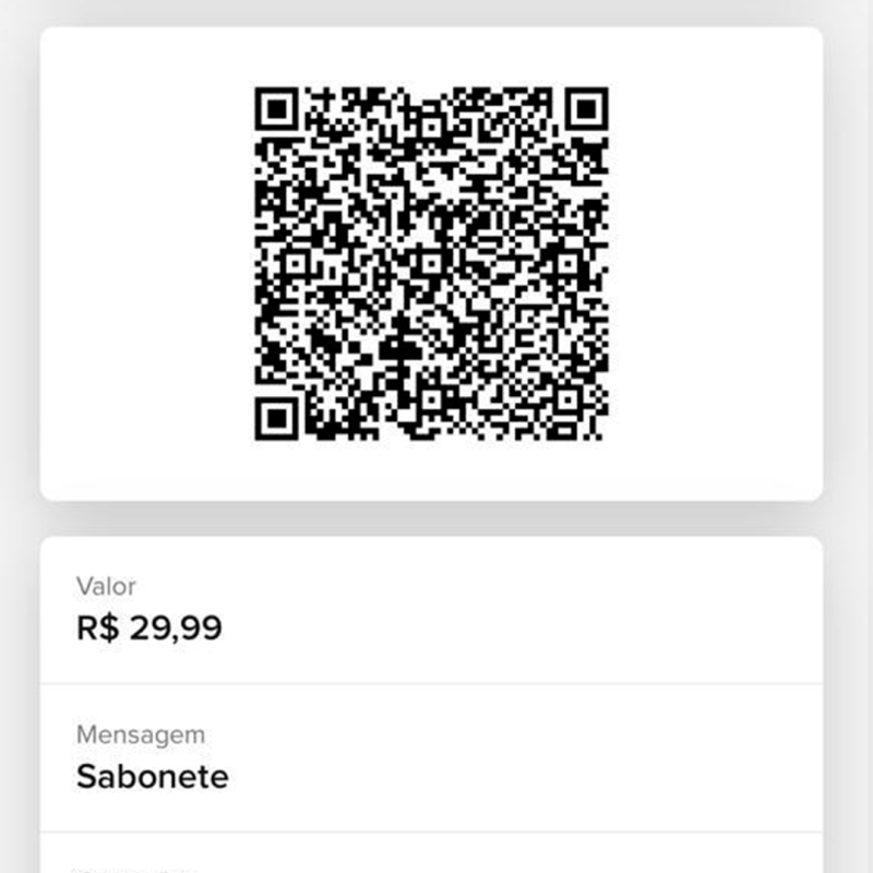 sabonete liquido qr code